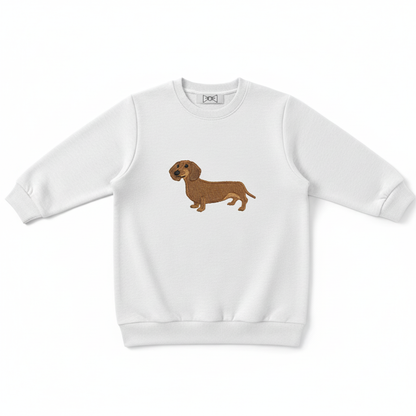 Dachshund Embroidered Crewneck Premium  C1002