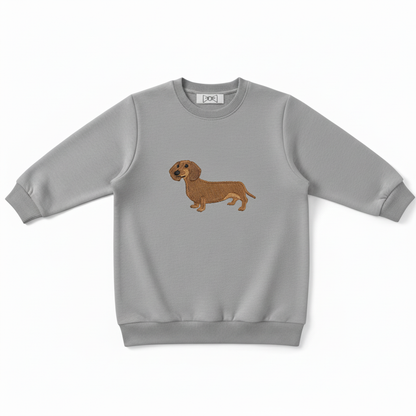 Dachshund Embroidered Crewneck Premium  C1002