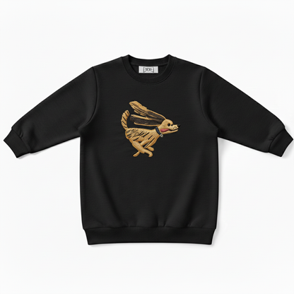 Fast Dog Embroidered Crewneck Premium C1005