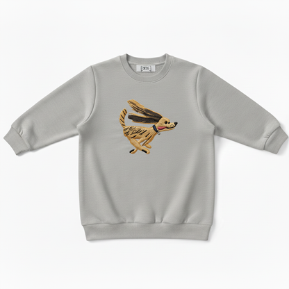 Fast Dog Embroidered Crewneck Premium C1005