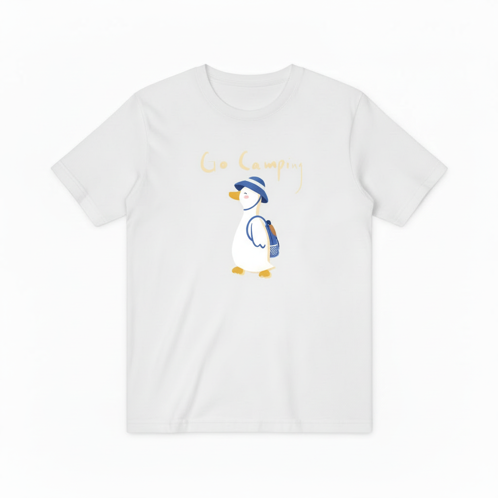Cute Camping Duck Quote Outdoor Lover Gift Idea Nature T-Shirt T6011