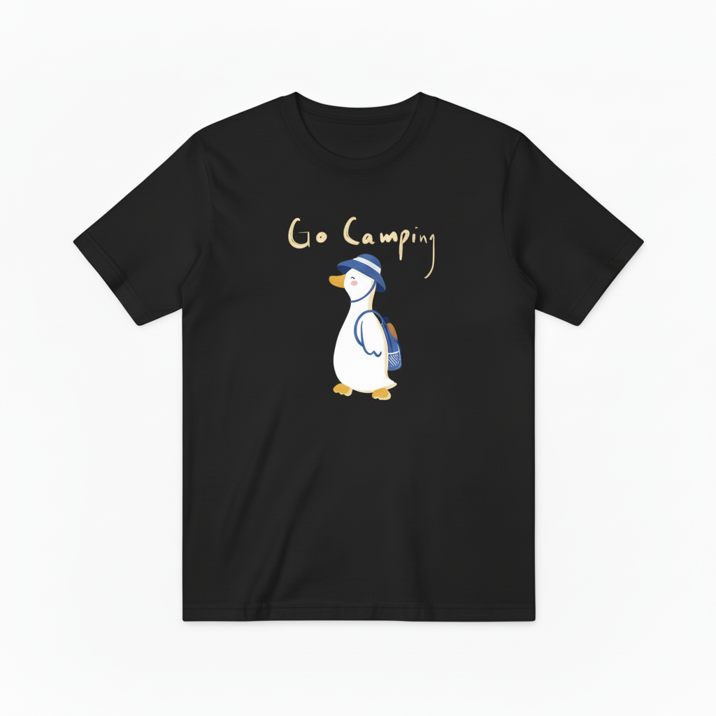 Cute Camping Duck Quote Outdoor Lover Gift Idea Nature T-Shirt T6011