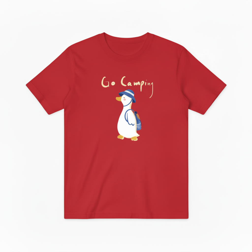 Cute Camping Duck Quote Outdoor Lover Gift Idea Nature T-Shirt T6011