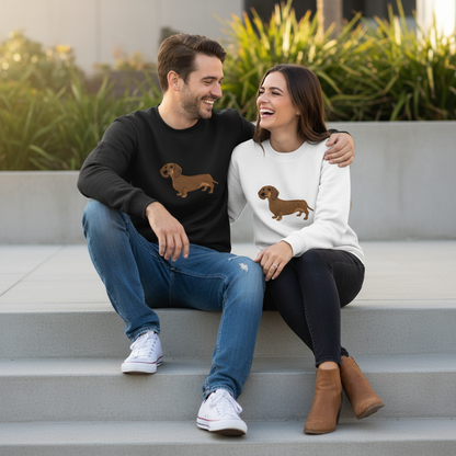 Dachshund Embroidered Crewneck Premium  C1002