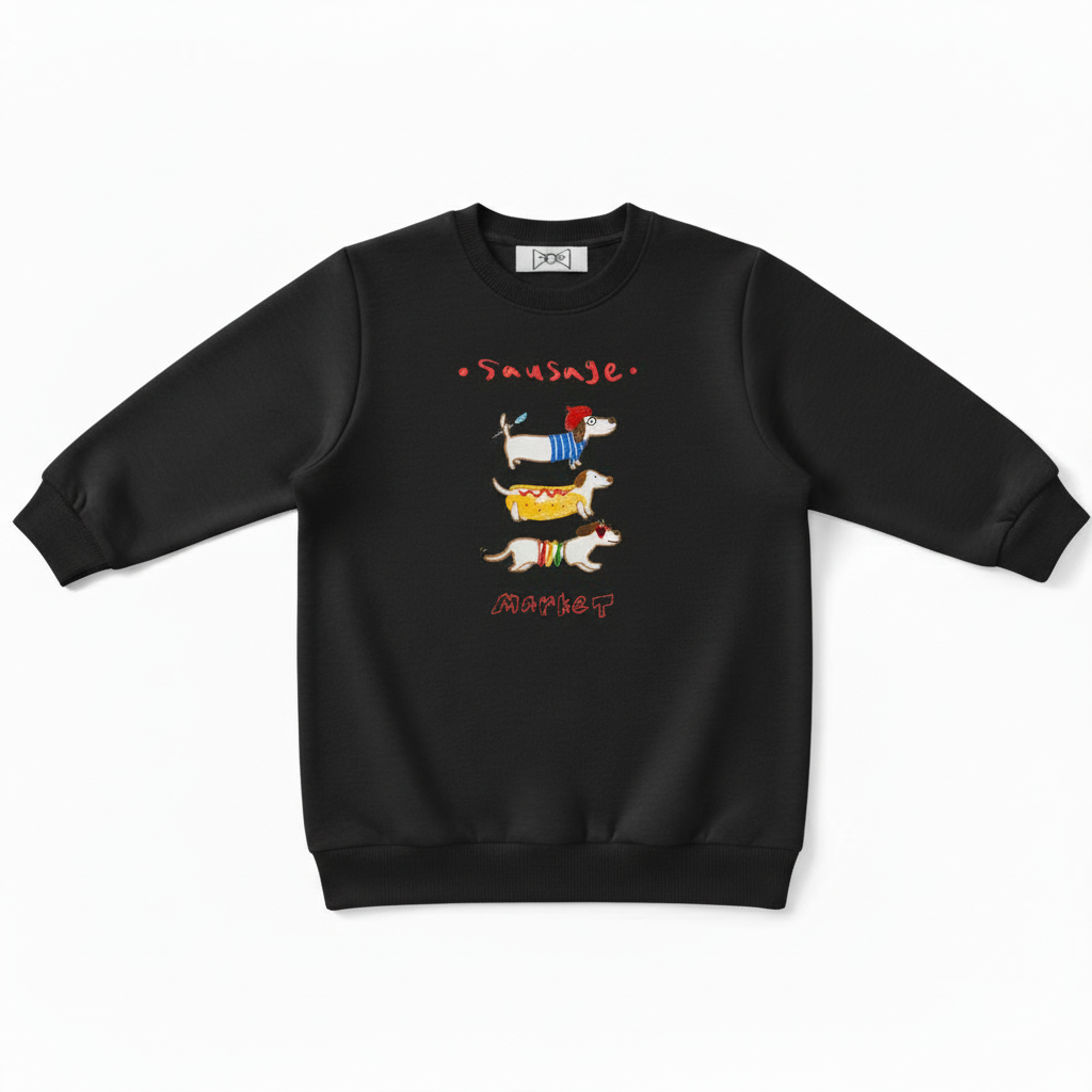 Funny Sausage Market Wiener Dog Lover Crewneck C1012