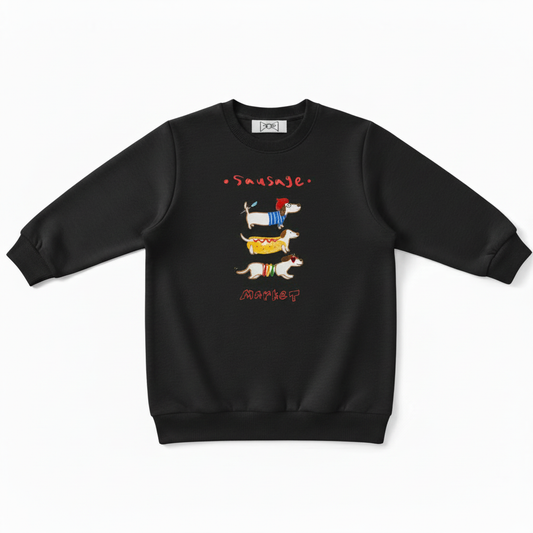 Funny Sausage Market Wiener Dog Lover Crewneck C1012