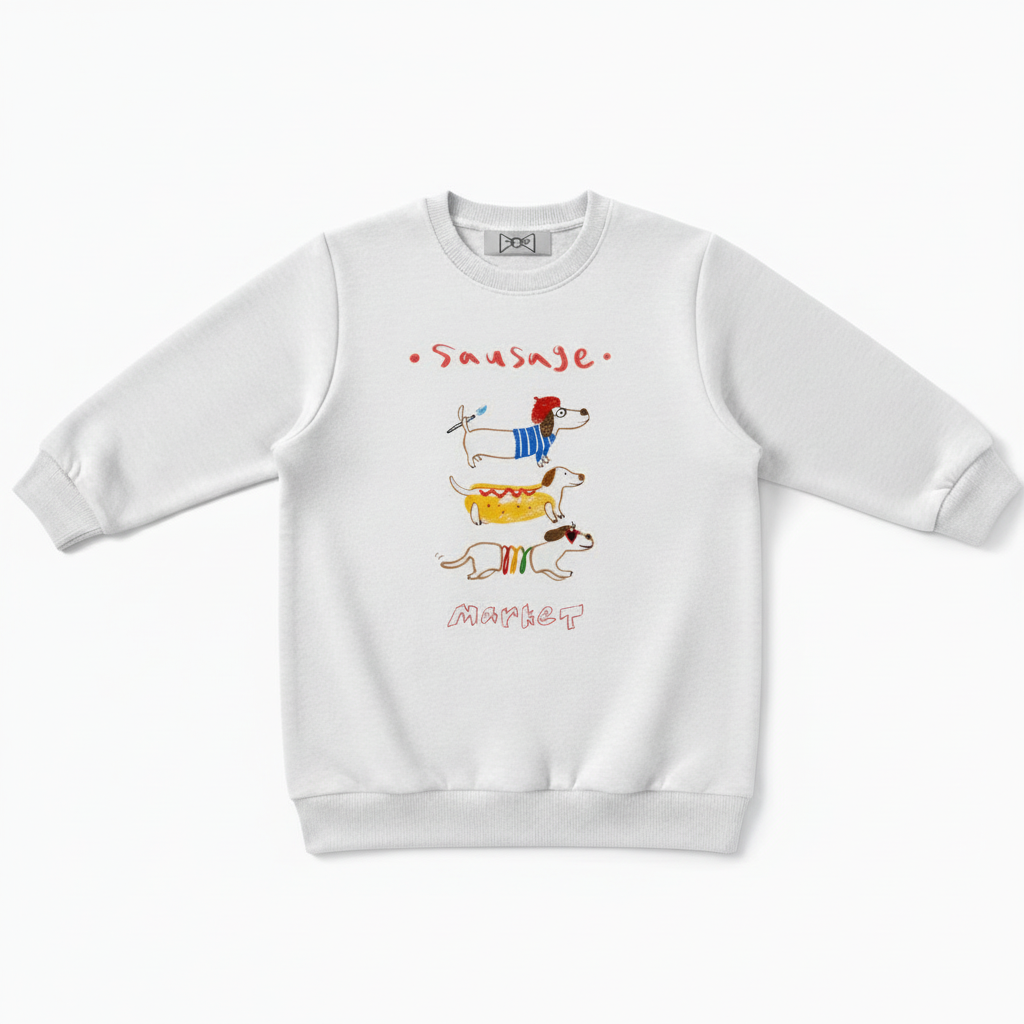 Funny Sausage Market Wiener Dog Lover Crewneck C1012