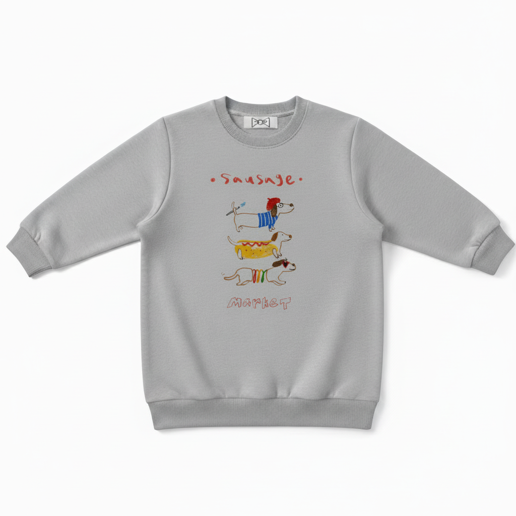 Funny Sausage Market Wiener Dog Lover Crewneck C1012