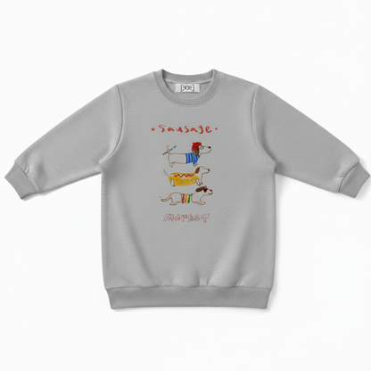 Funny Sausage Market Wiener Dog Lover Crewneck C1012