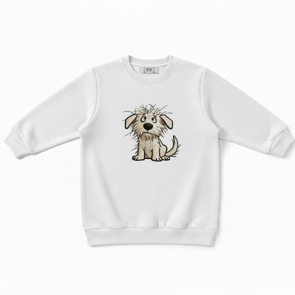Scruffy Puppy Embroidered Dog Lover Crewneck C1007