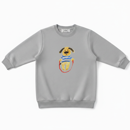 Playful Puppy Jump Rope Dog Lover Crewneck C1015