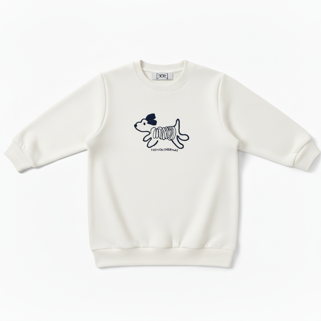 Fashion Dachshund Sketch Graphic Crewneck C1016