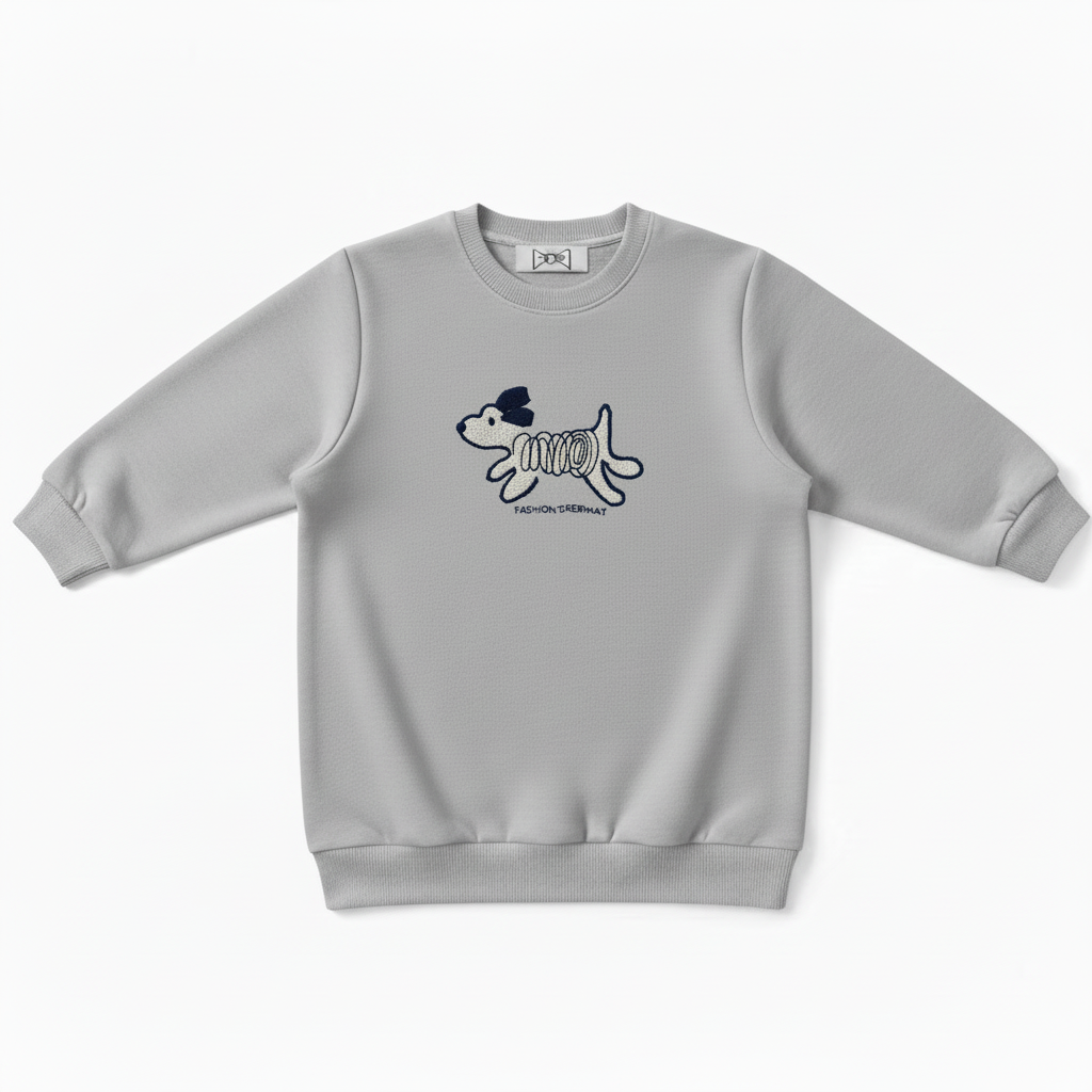 Fashion Dachshund Sketch Graphic Crewneck C1016
