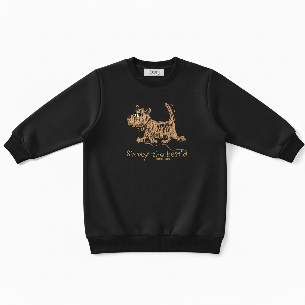 Simply the Bestie Dog Graphic Crewneck C1020