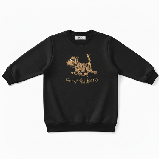Simply the Bestie Dog Graphic Crewneck C1020