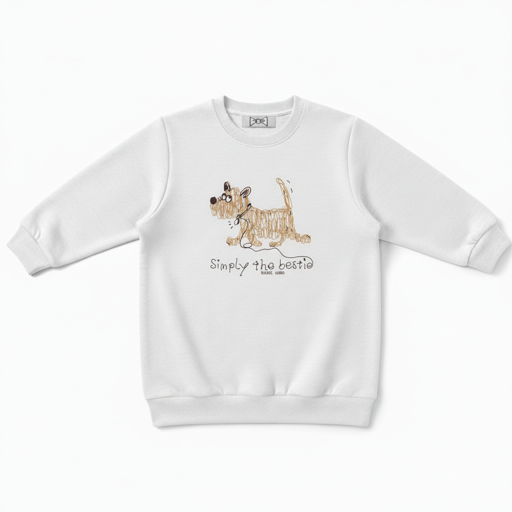 Simply the Bestie Dog Graphic Crewneck C1020