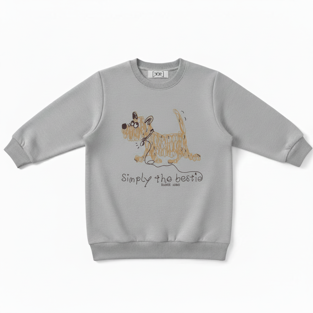 Simply the Bestie Dog Graphic Crewneck C1020