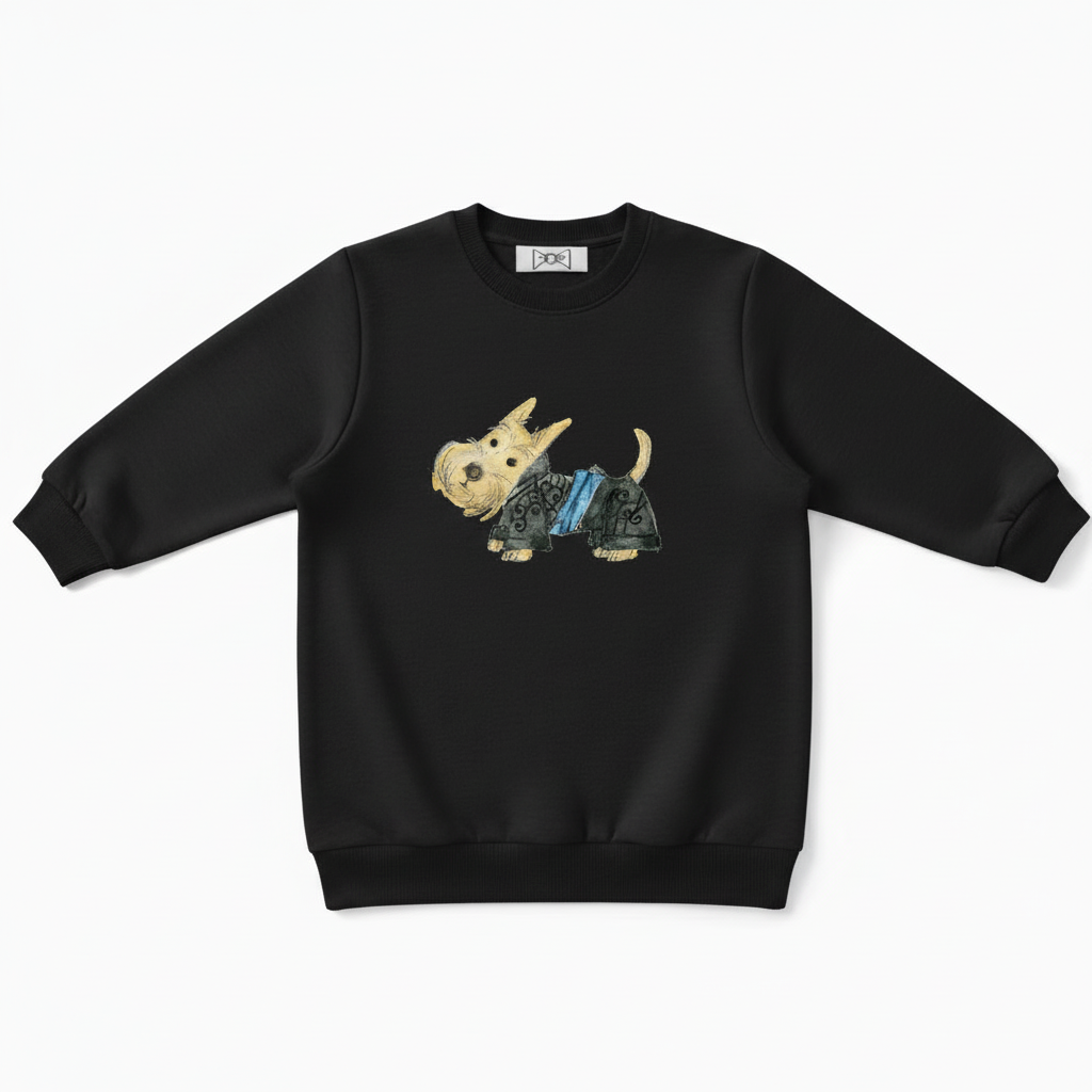 Cute Scottish Terrier Graphic Crewneck C1023