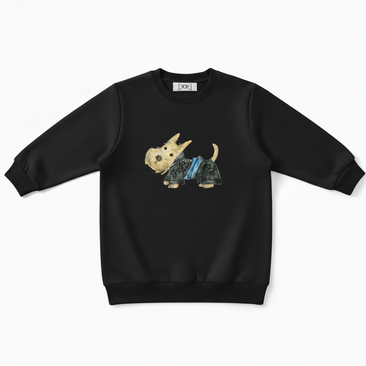 Cute Scottish Terrier Graphic Crewneck C1023