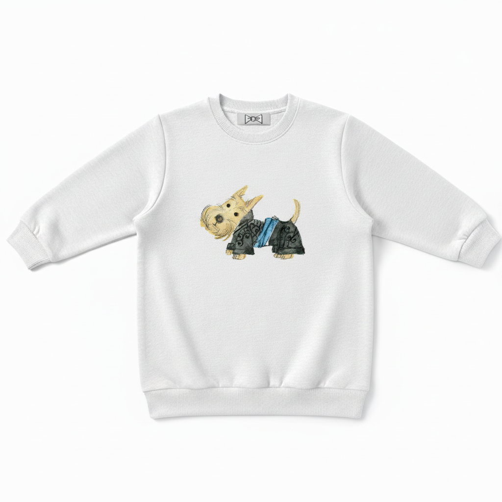 Cute Scottish Terrier Graphic Crewneck C1023