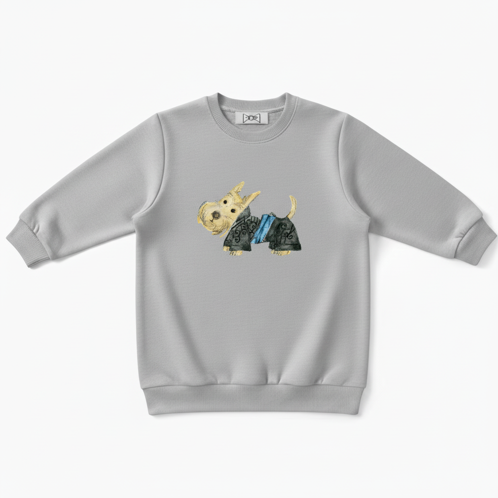 Cute Scottish Terrier Graphic Crewneck C1023