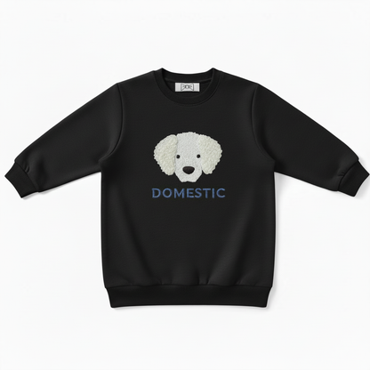 Domestic White Poodle Pet Lover Crewneck C1026