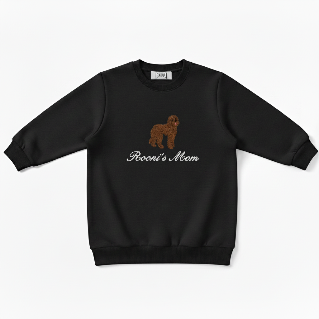 Rooni's Moon Brown Poodle Pet Crewneck C1029