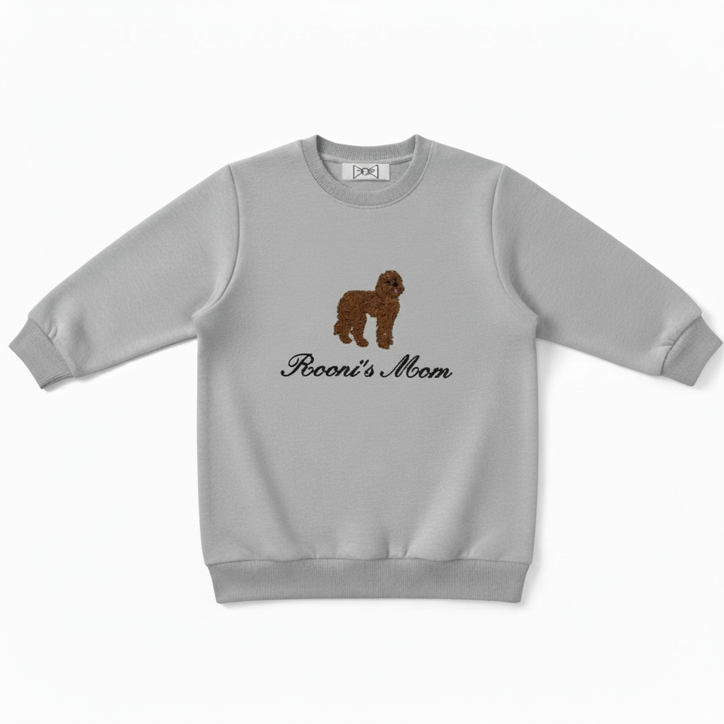 Rooni's Moon Brown Poodle Pet Crewneck C1029
