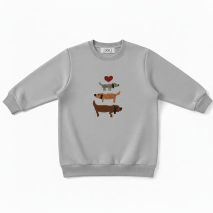 Cute Dachshund Stack Love Pet Lover Crewneck C1034