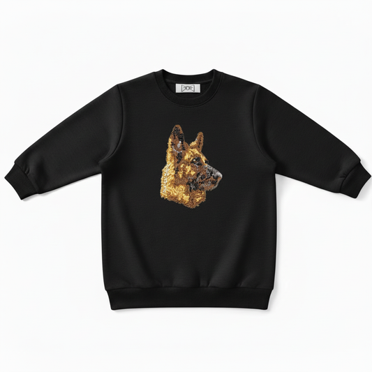 German Shepherd Dog Portrait Gift Idea Crewneck C1035
