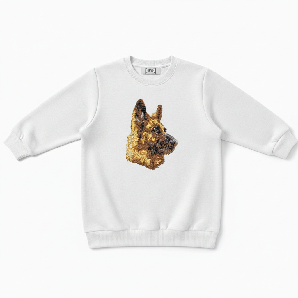 German Shepherd Dog Portrait Gift Idea Crewneck C1035