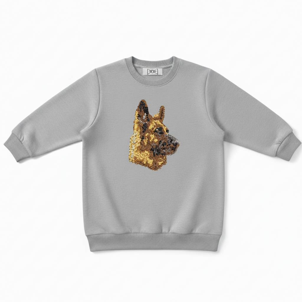 German Shepherd Dog Portrait Gift Idea Crewneck C1035