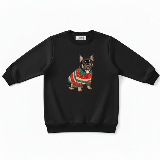 French Bulldog Christmas Sweater Holiday Graphic Crewneck C1039