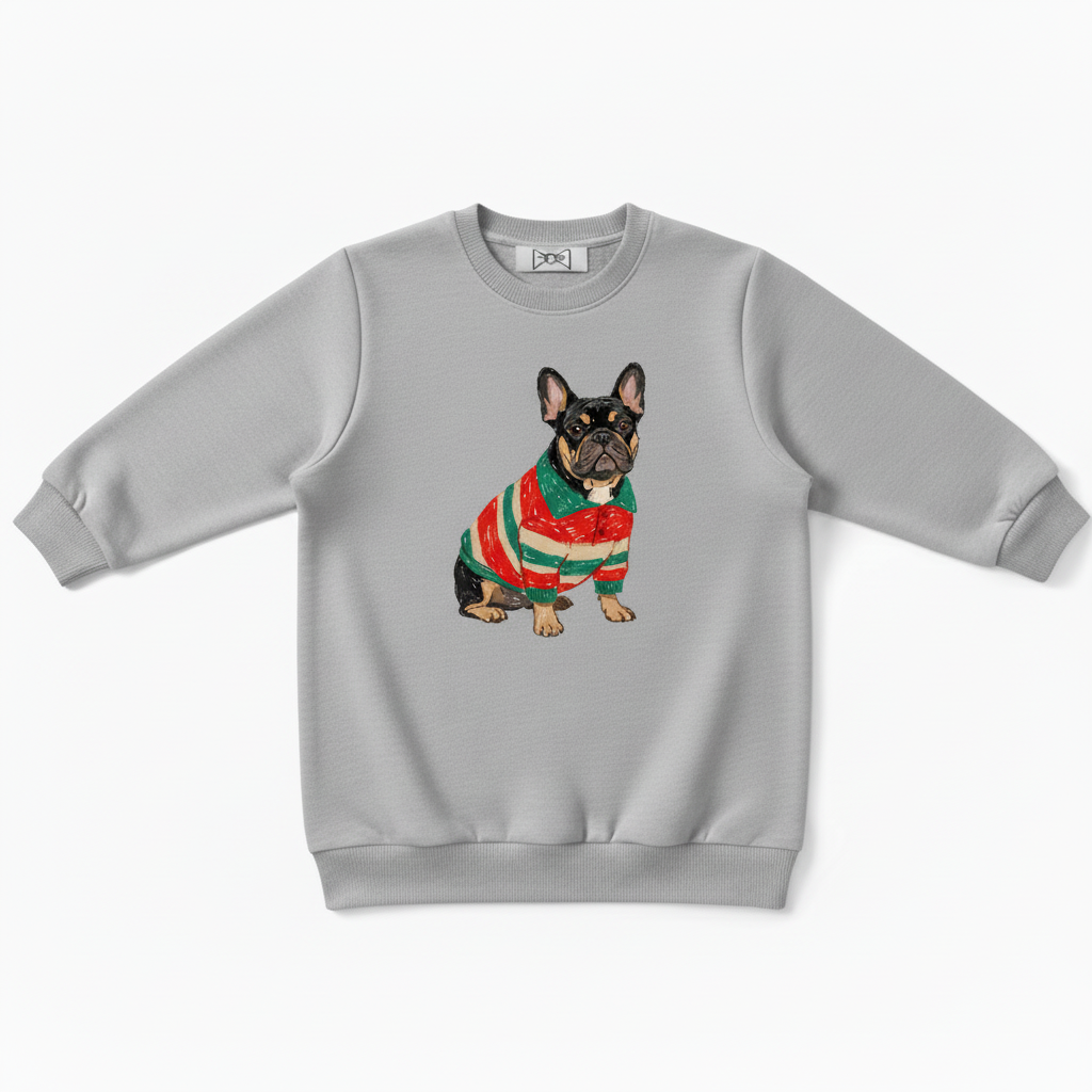 French Bulldog Christmas Sweater Holiday Graphic Crewneck C1039