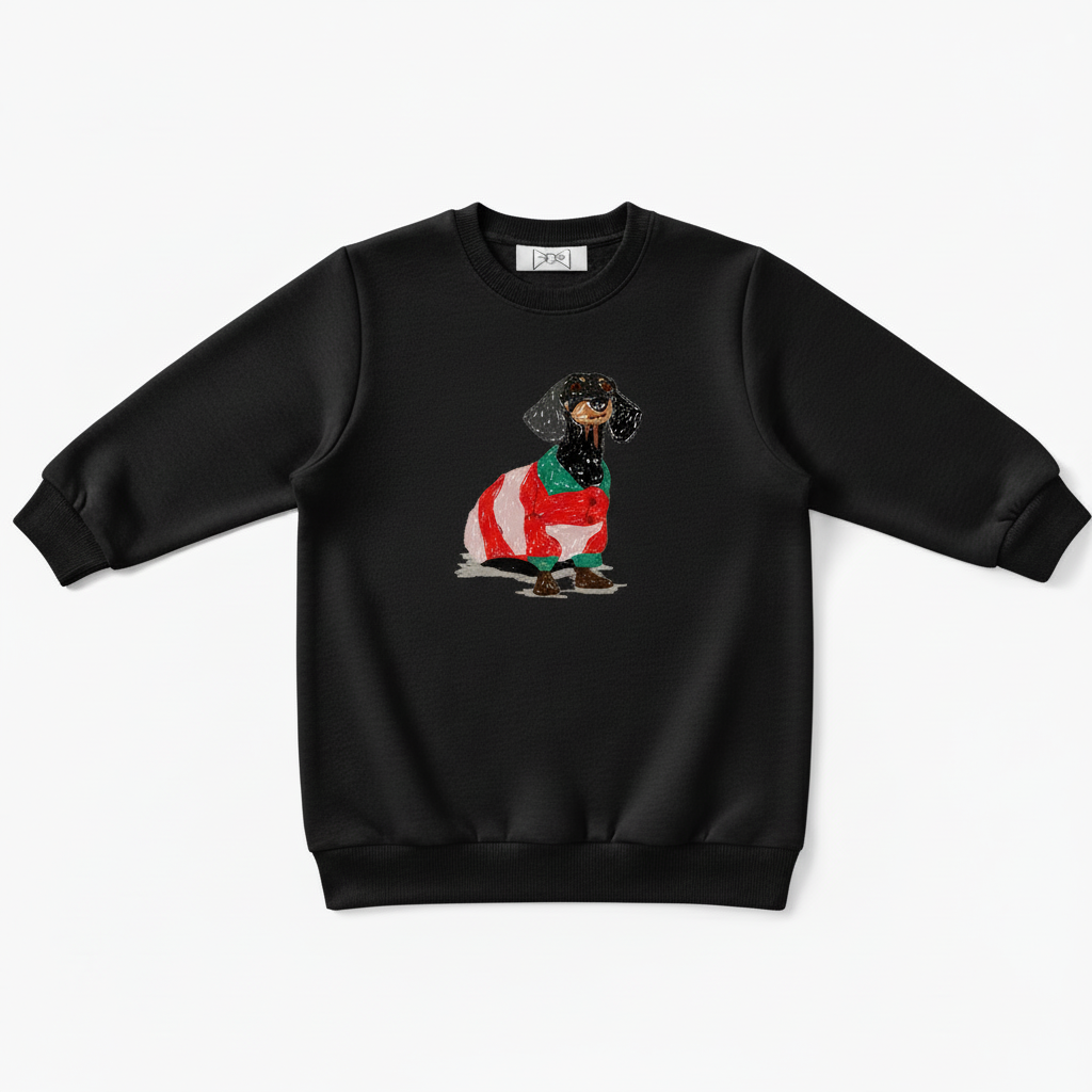 Dachshund Christmas Sweater Holiday Graphic Dog Crewneck C1040