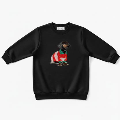 Dachshund Christmas Sweater Holiday Graphic Dog Crewneck C1040