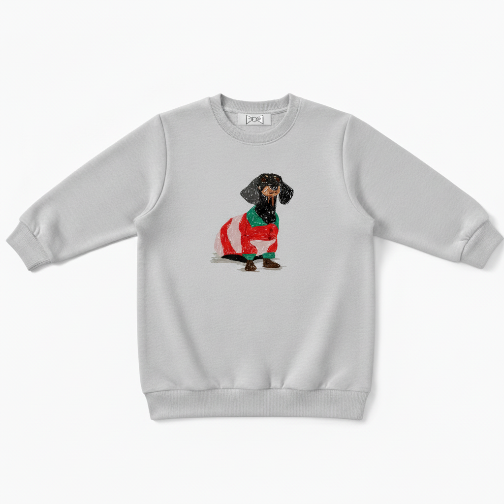 Dachshund Christmas Sweater Holiday Graphic Dog Crewneck C1040