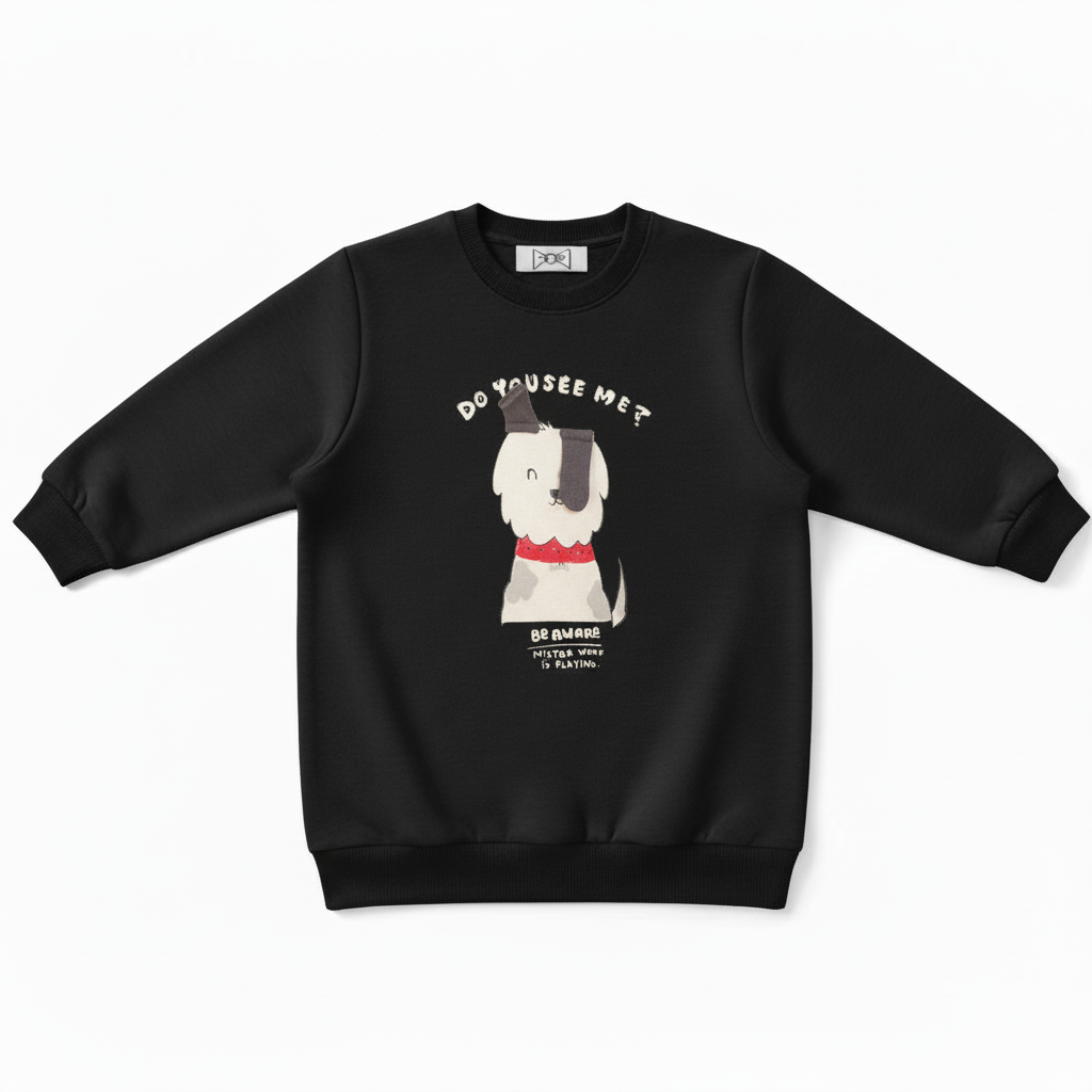 Mister Vibe Playing Cute Dog Lover Gift Crewneck C1046