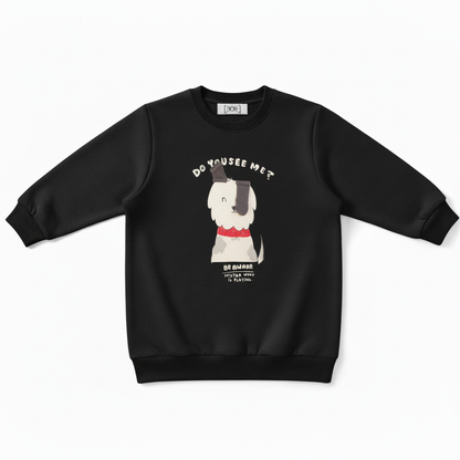 Mister Vibe Playing Cute Dog Lover Gift Crewneck C1046