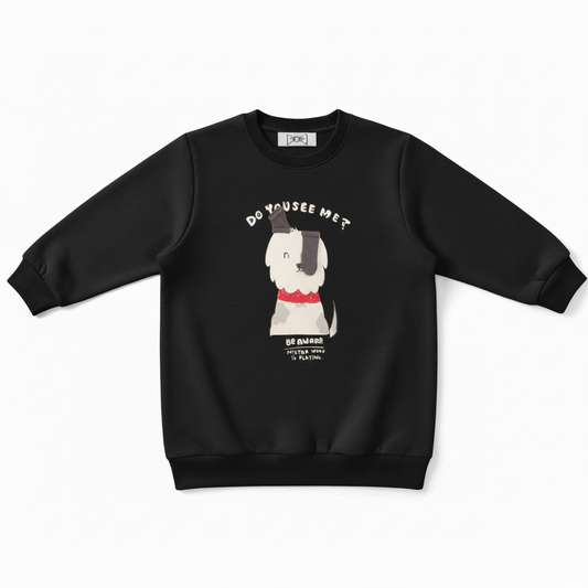 Mister Vibe Playing Cute Dog Lover Gift Crewneck C1046