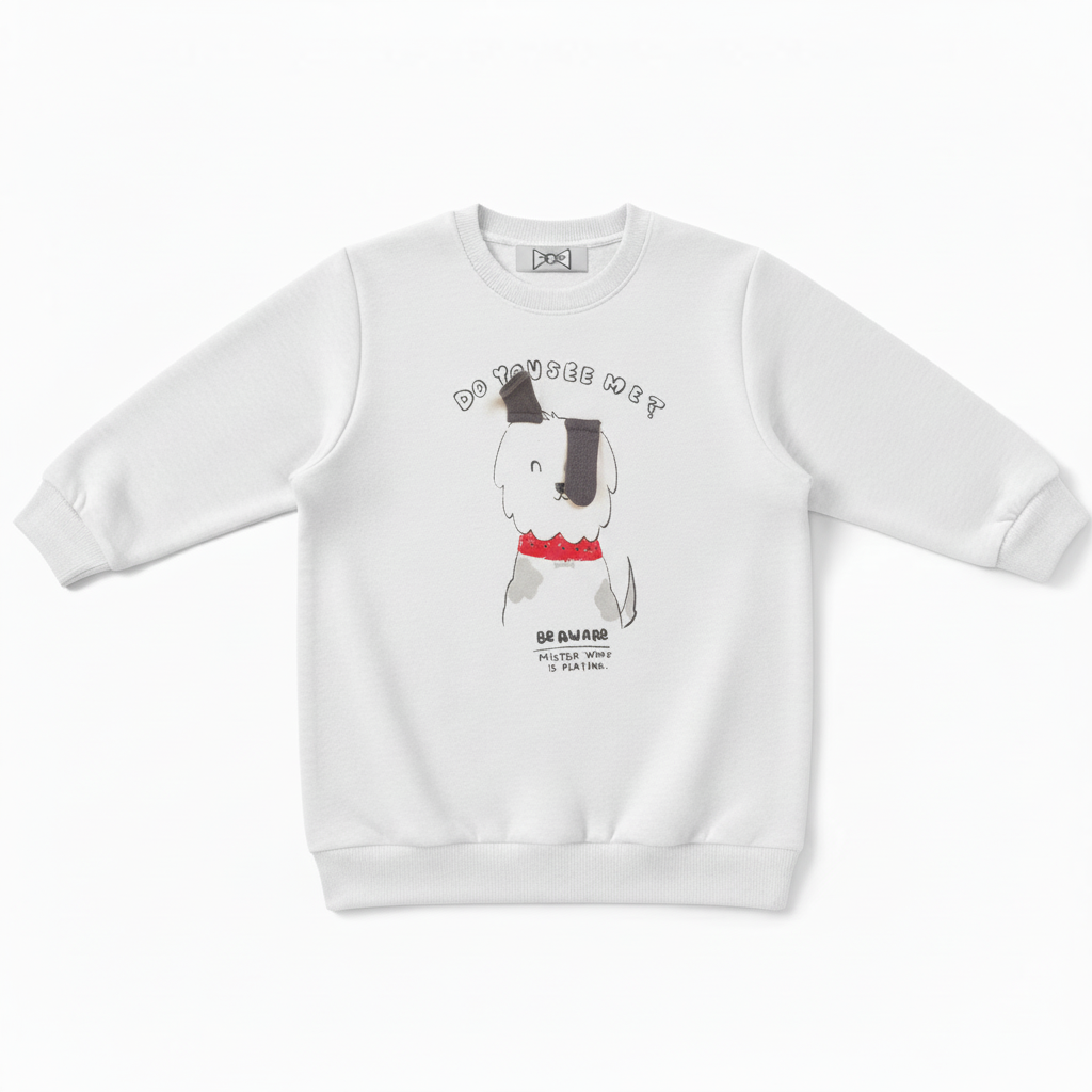 Mister Vibe Playing Cute Dog Lover Gift Crewneck C1046