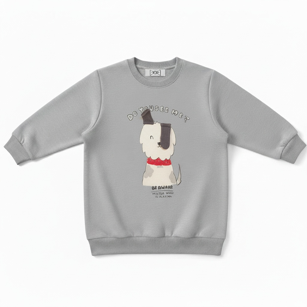 Mister Vibe Playing Cute Dog Lover Gift Crewneck C1046