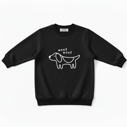 Woof Woof Dog Graphic Lover Crewneck C1047