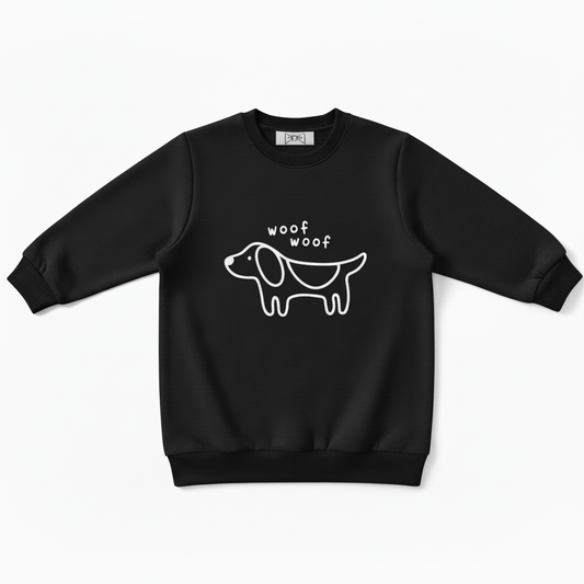 Woof Woof Dog Graphic Lover Crewneck C1047