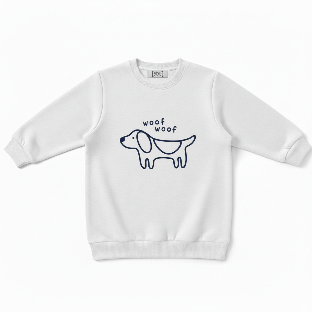 Woof Woof Dog Graphic Lover Crewneck C1047