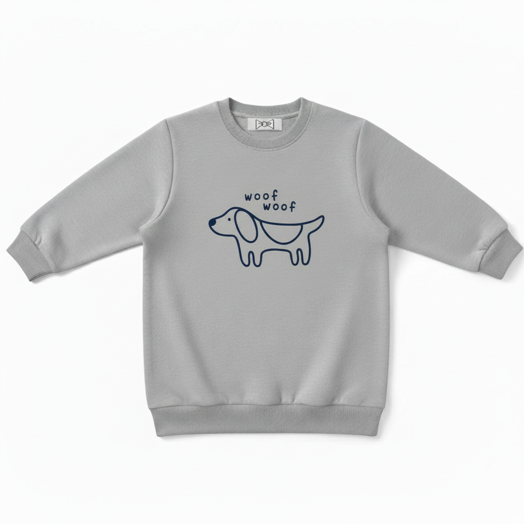 Woof Woof Dog Graphic Lover Crewneck C1047
