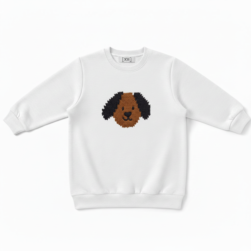 Adorable Curly Poodle Dog Lover Crewneck C1048