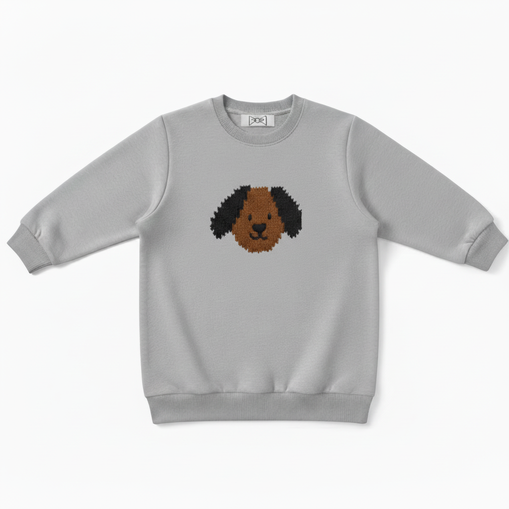 Adorable Curly Poodle Dog Lover Crewneck C1048