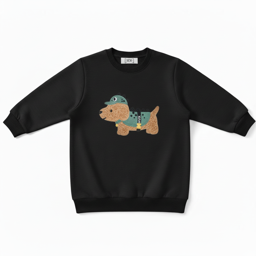Cute Hux Puppy Military Outfit Pet Crewneck C1049
