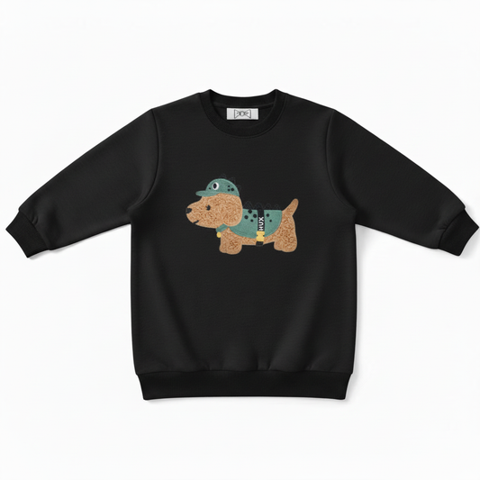 Cute Hux Puppy Military Outfit Pet Crewneck C1049